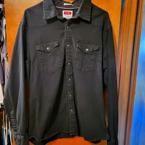 Wrangler Long Sleeve Snap Up Men's XL